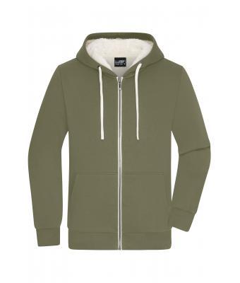 Mens Doubleface Jacket - Olive/Natural