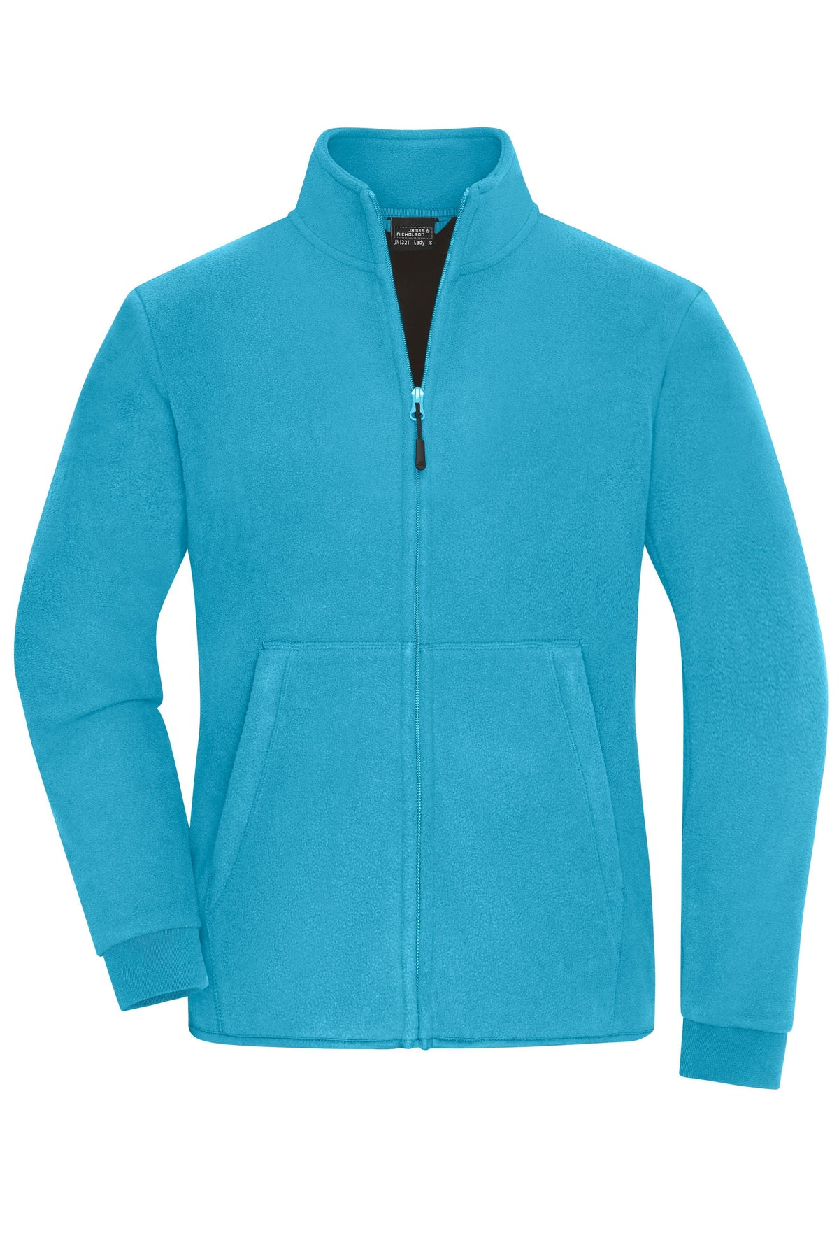 Ladies´ Bonded Fleece jacket - Turquoise/Dark Grey