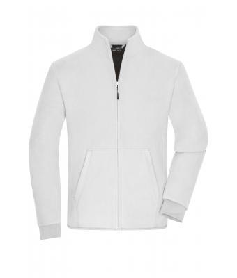 Men´s Bonded Fleece Jacket - White/Dark Grey