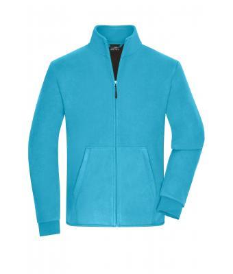 Men´s Bonded Fleece Jacket - Turquoise/Dark Grey