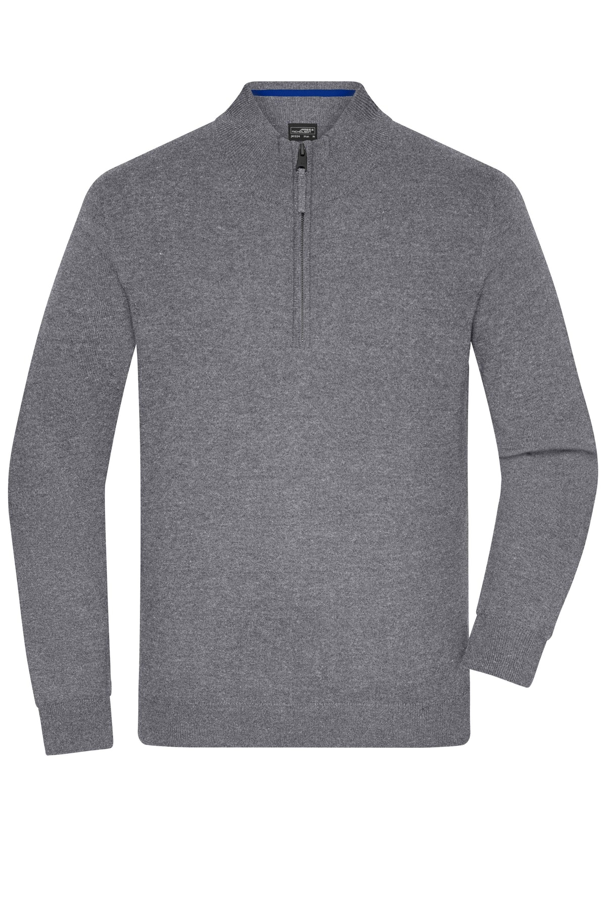 Men´s Half-Zip Troyer - Grey-Heather