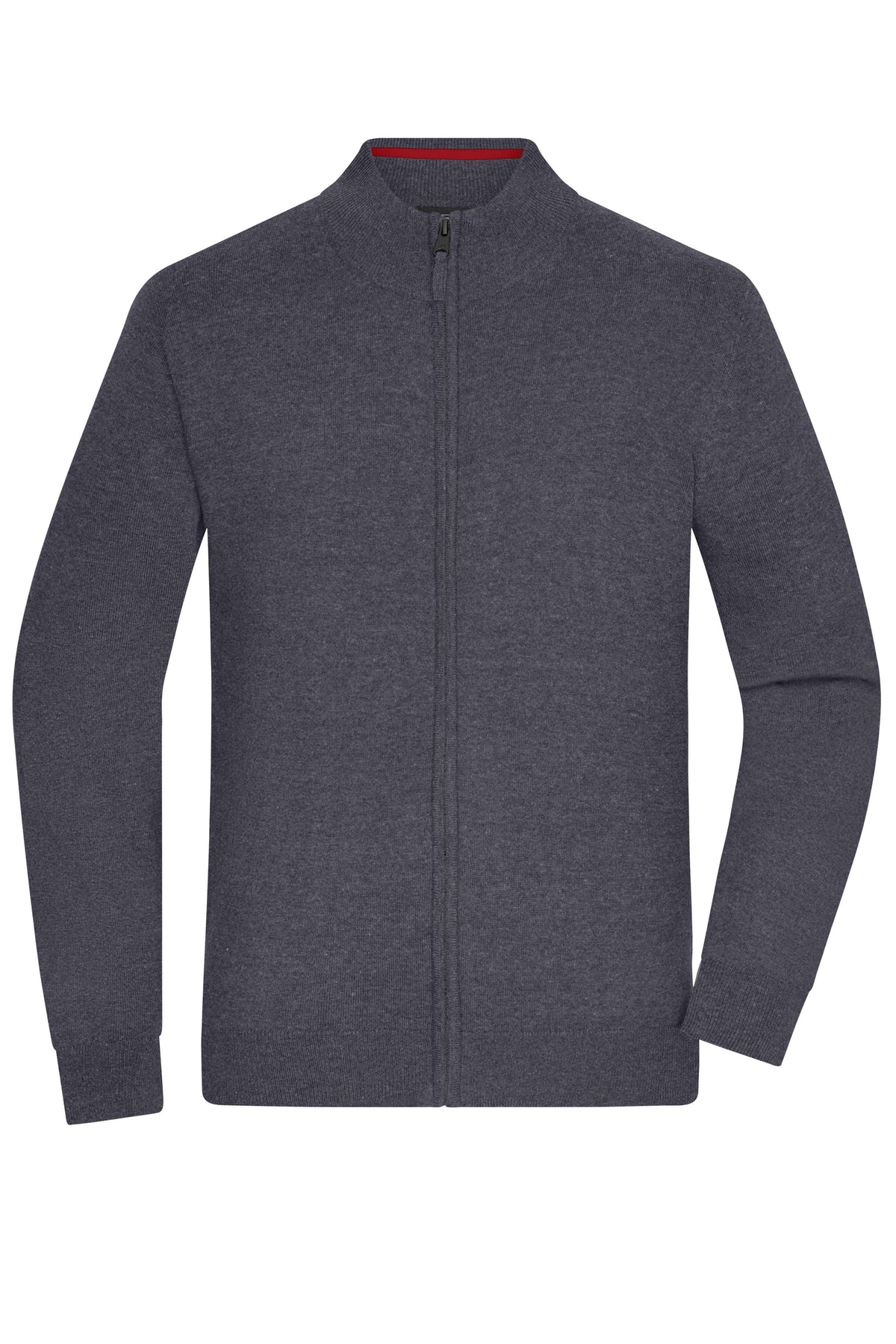 Men´s Zip Cardigan - Anthracite Melange
