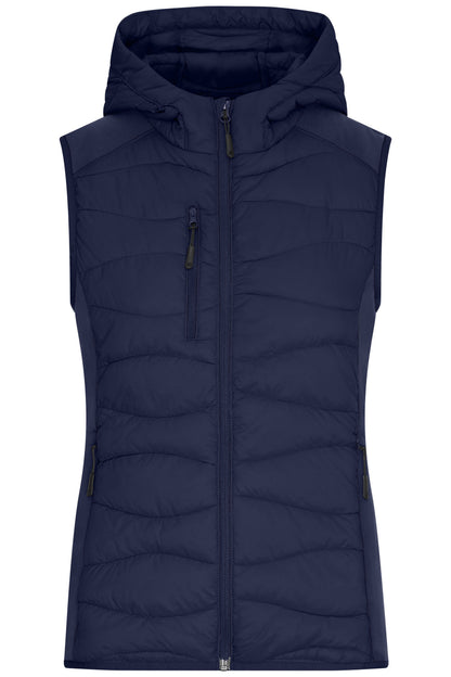 Ladies Hybrid Vest - Navy/Navy