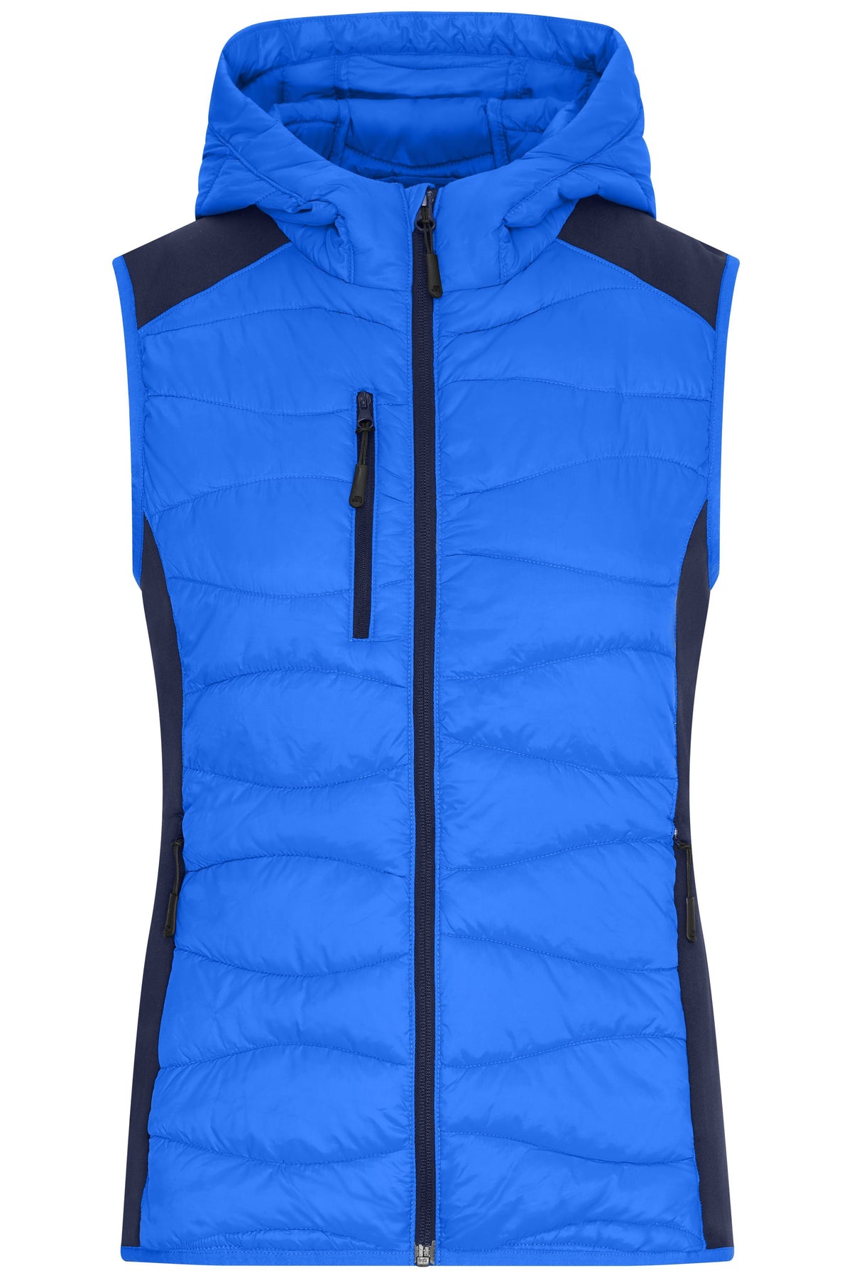 Ladies Hybrid Vest - Blue/Navy