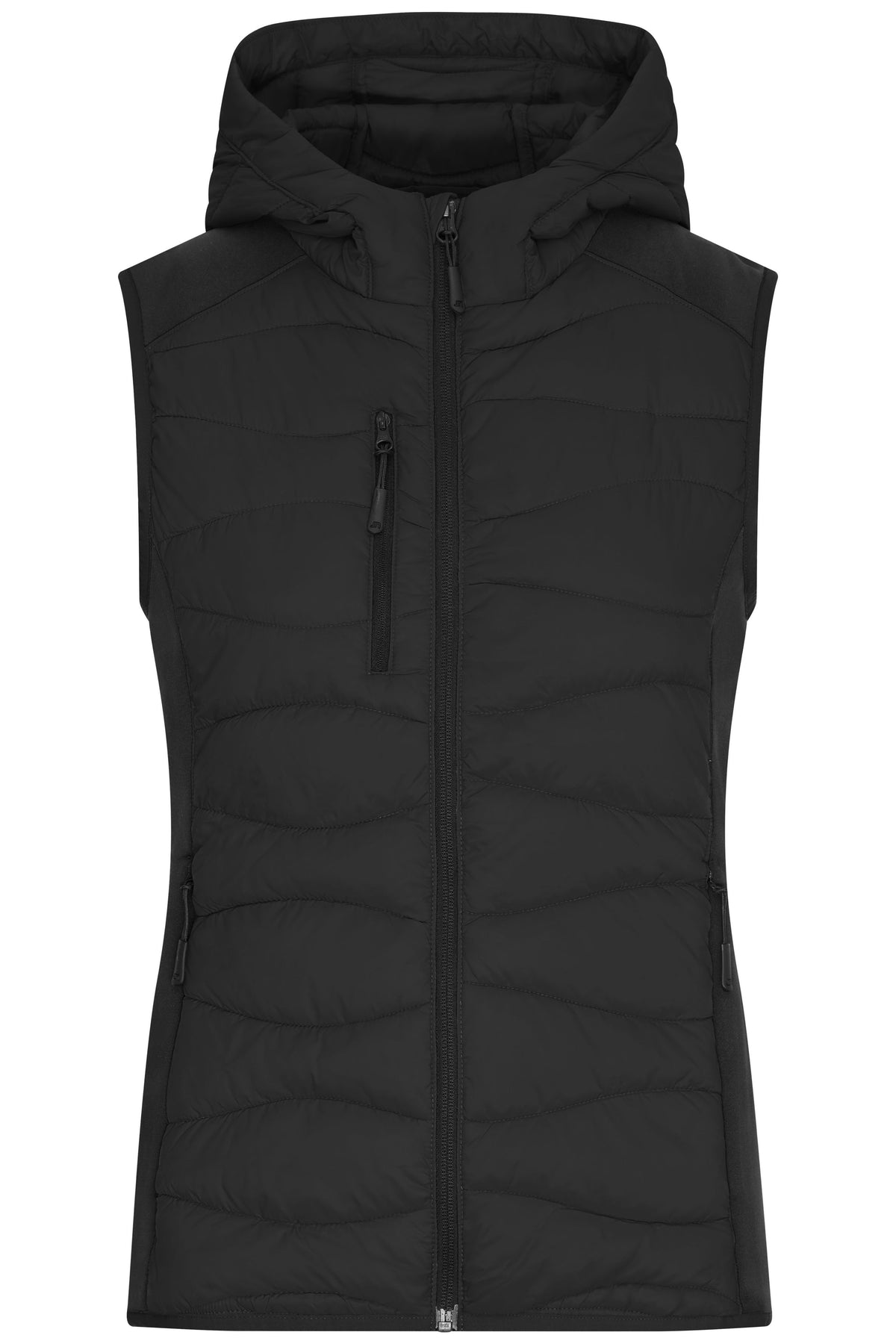 Ladies Hybrid Vest - Black/Black