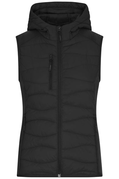 Ladies Hybrid Vest - Black/Black