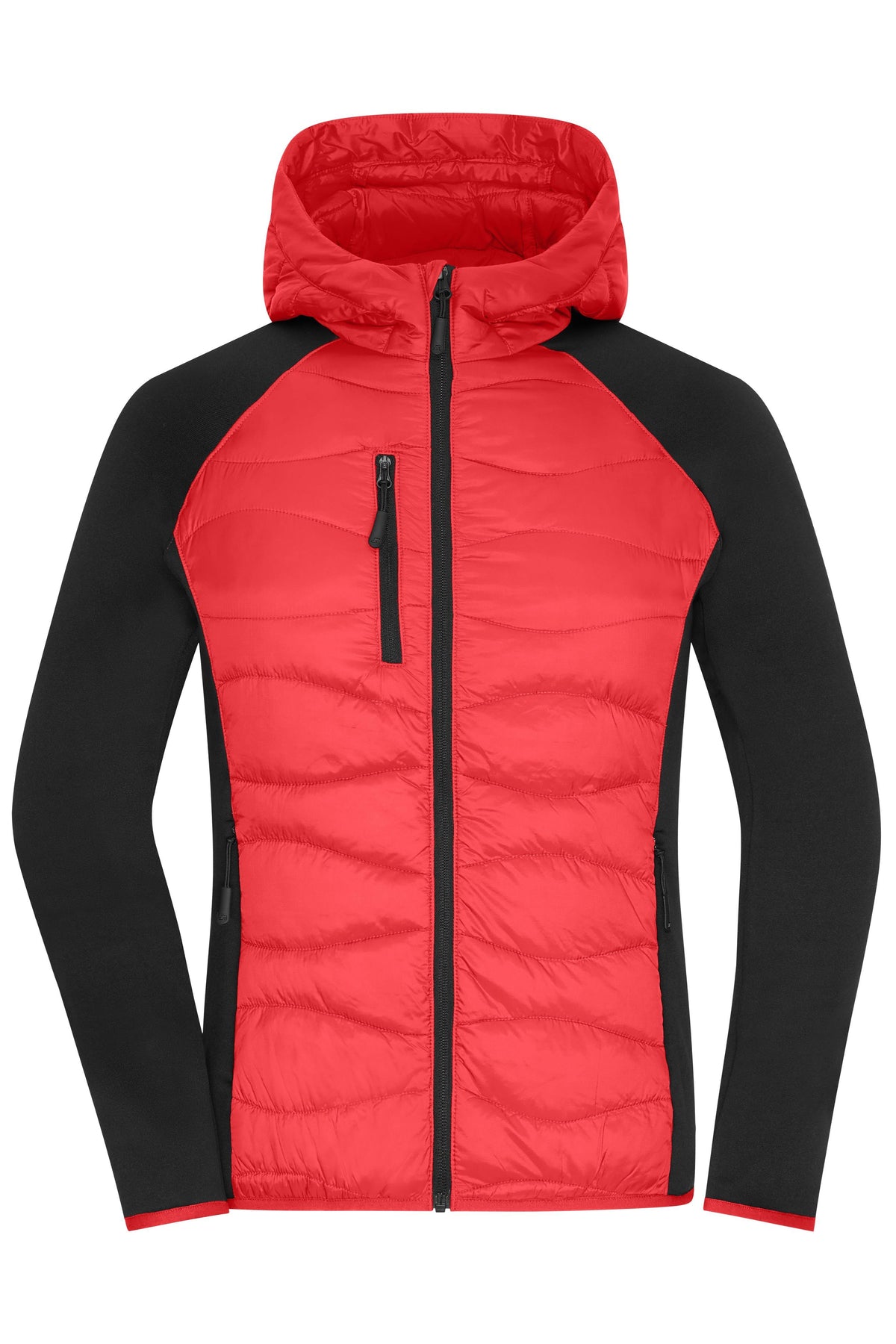 Ladies Hybrid Jacket - Red/Black