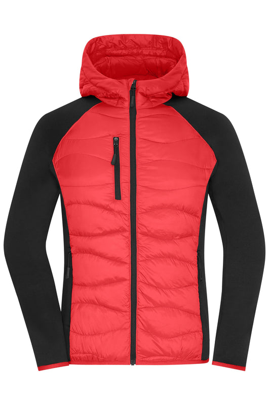 Ladies Hybrid Jacket - Red/Black