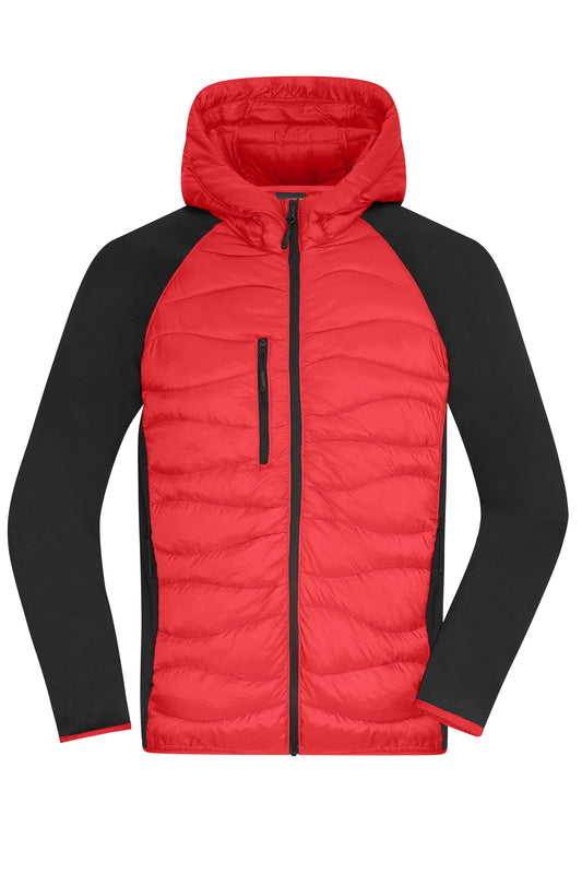 Men´s Hybrid Jacket - Red/Black