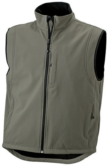 Mens Softshell Vest - Oliven