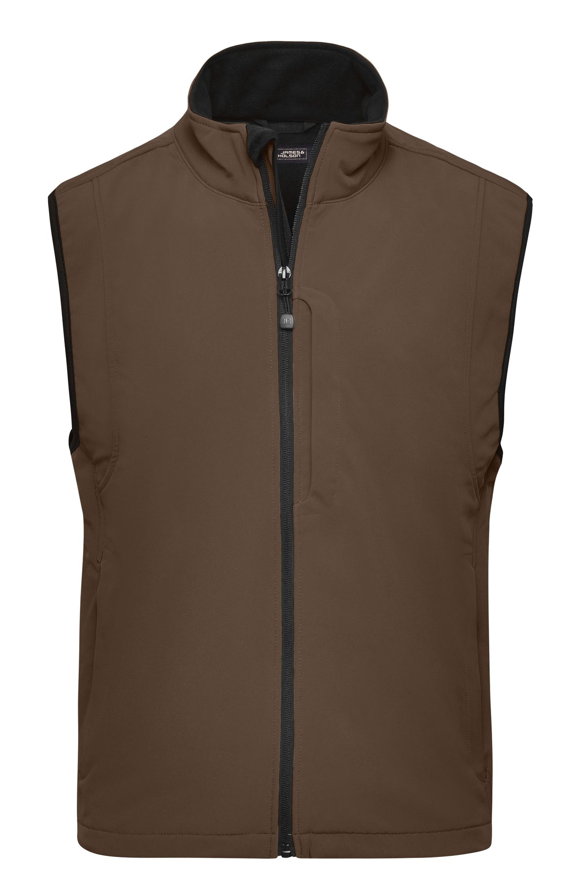 Mens Softshell Vest - Brown