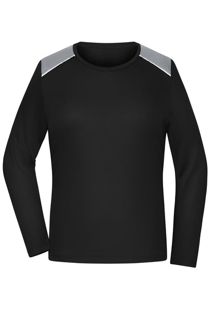 Ladies’ Running Shirt Longslee - Black