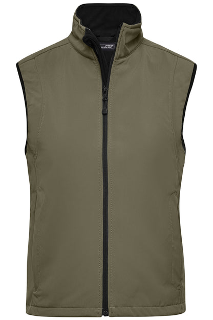 Ladies Softshell Vest - Olive