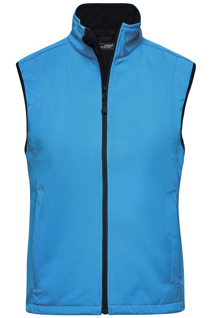 Ladies Softshell Vest - Aqua
