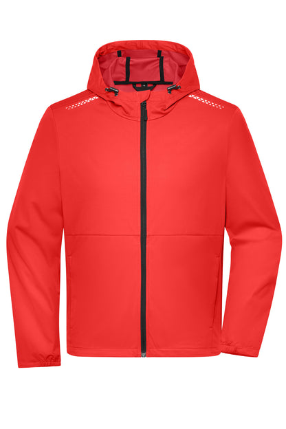 Men’s Sports Softshell Jacket - Spicy-Orange