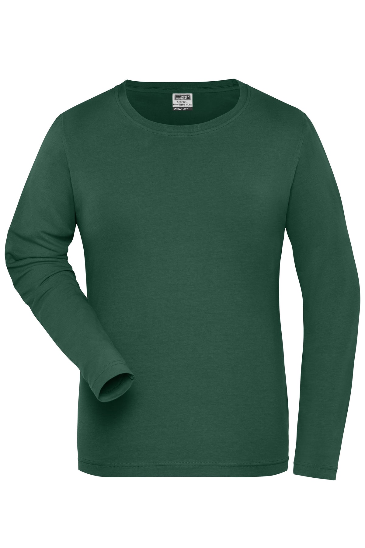 Ladies´ BIO Stretch Longsleeve - Dark-Green