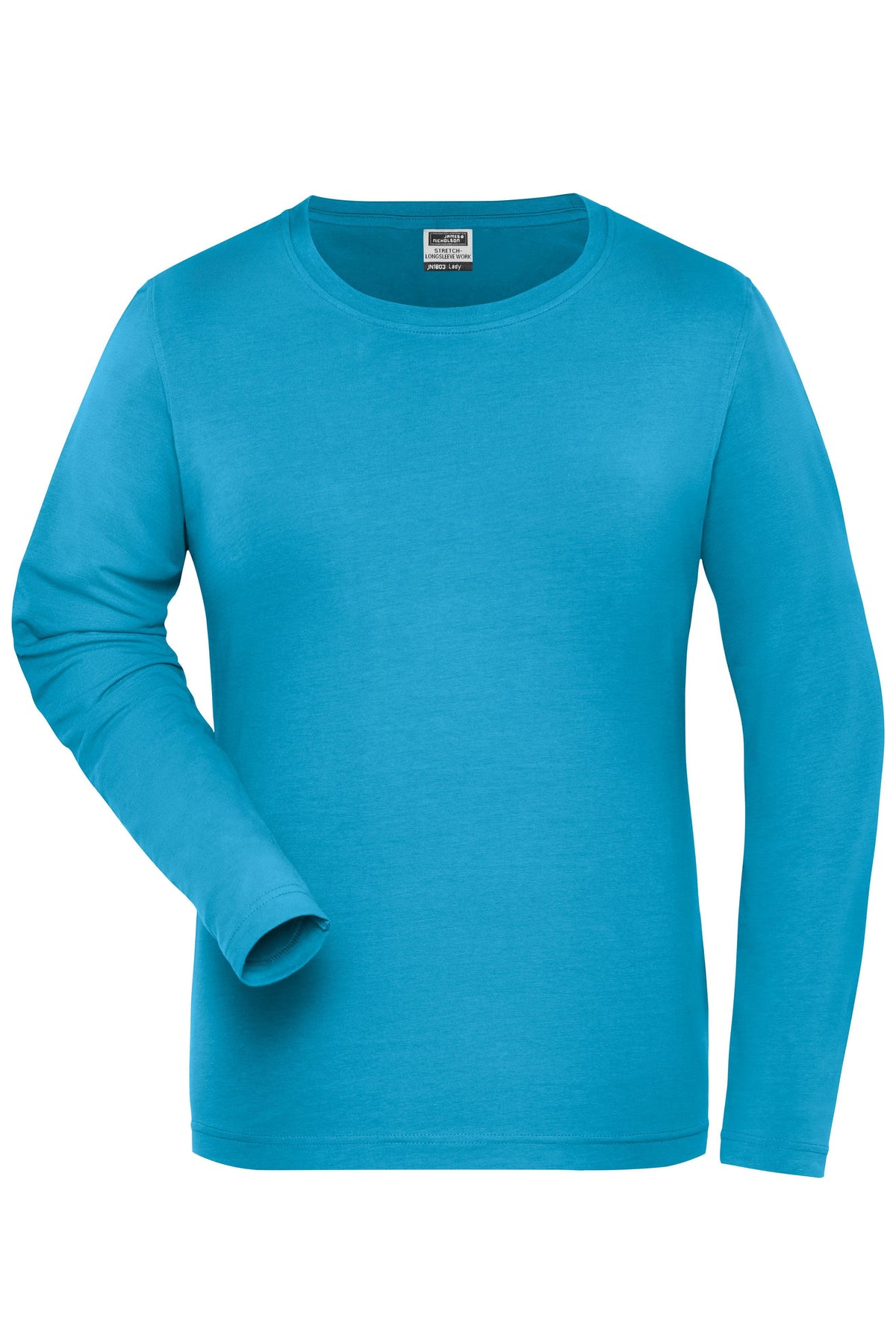 Ladies´ BIO Stretch Longsleeve - Turquoise
