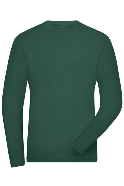 Men´s BIO Stretch Longsleeve - Dark-Green