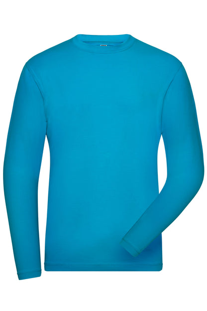 Men´s BIO Stretch Longsleeve - Turquoise