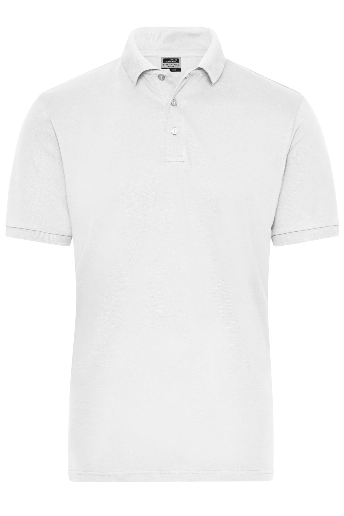 Men´s BIO Stretch Polo Work - White
