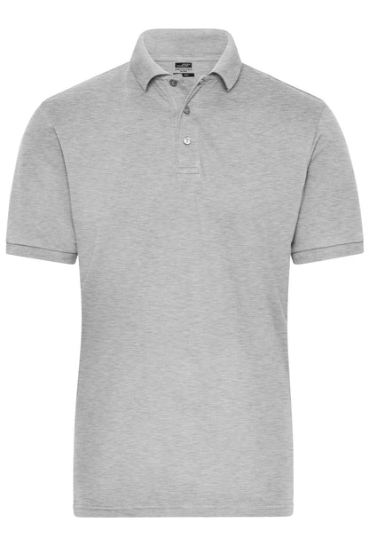 Men´s BIO Stretch Polo Work - Grey-Heather