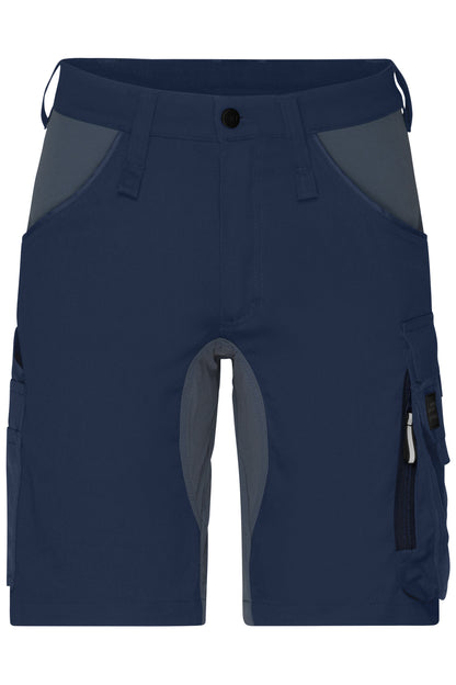 Workwear Stretch-Bermuda Slim - Navy/Carbon