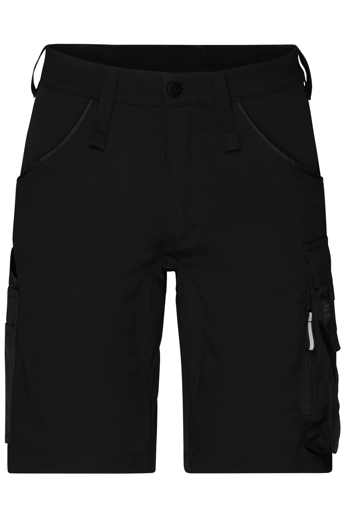 Workwear Stretch-Bermuda Slim - Black/Black