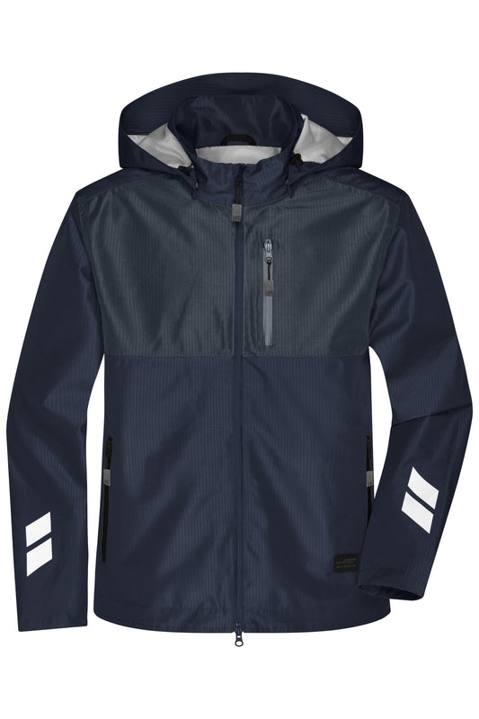 Hardshell Workwear Jacket - Navy/Carbon