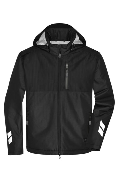 Padded Hardshell Workwear Jack - Black/Black