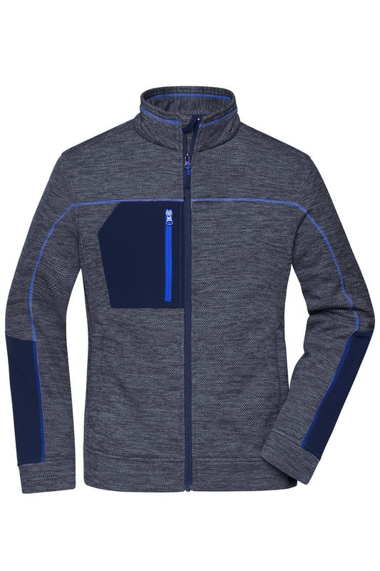 Ladies’ Structure Fleece Jacke - Navy-melange/Navy/Royal