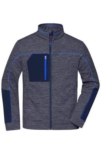 Men’s Structure Fleece Jacket - Navy-melange/Navy/Royal