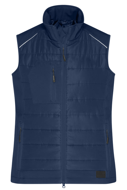 Ladies’ Hybrid Vest - Navy/Navy