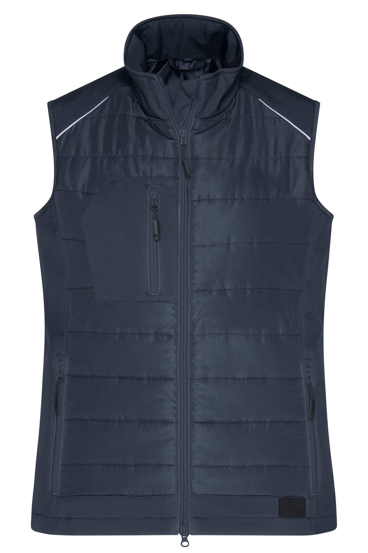 Ladies’ Hybrid Vest - Carbon/Carbon