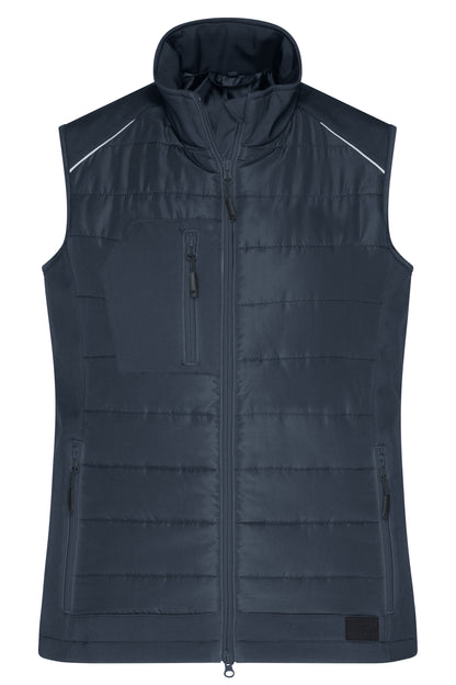 Ladies’ Hybrid Vest - Carbon/Carbon