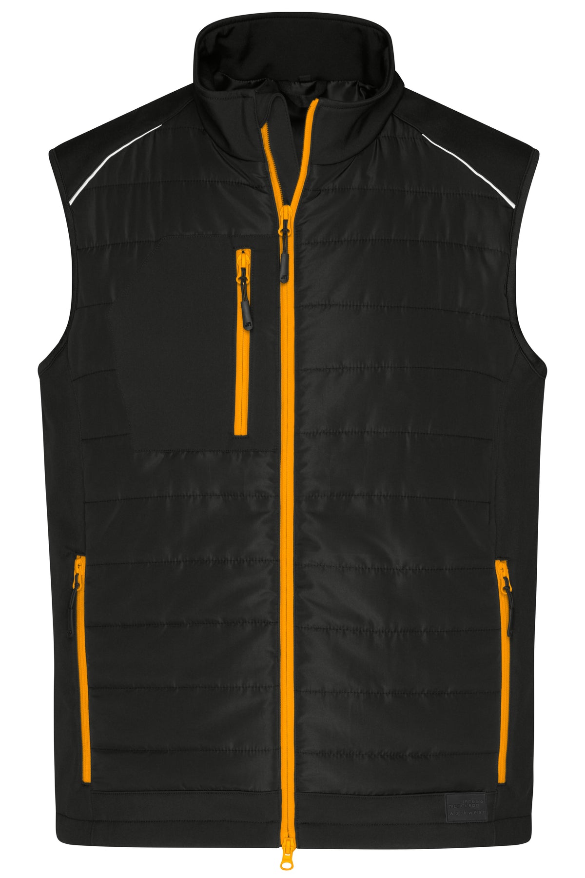 Men´s Hybrid Vest - Black/neon-orange