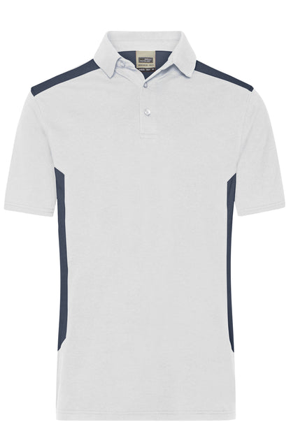 Men´s Workwear Polo - STRONG - White/Carbon
