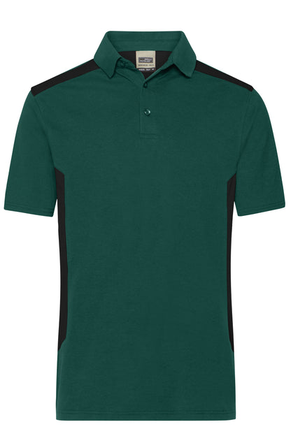 Men´s Workwear Polo - STRONG - Dark Green/Black