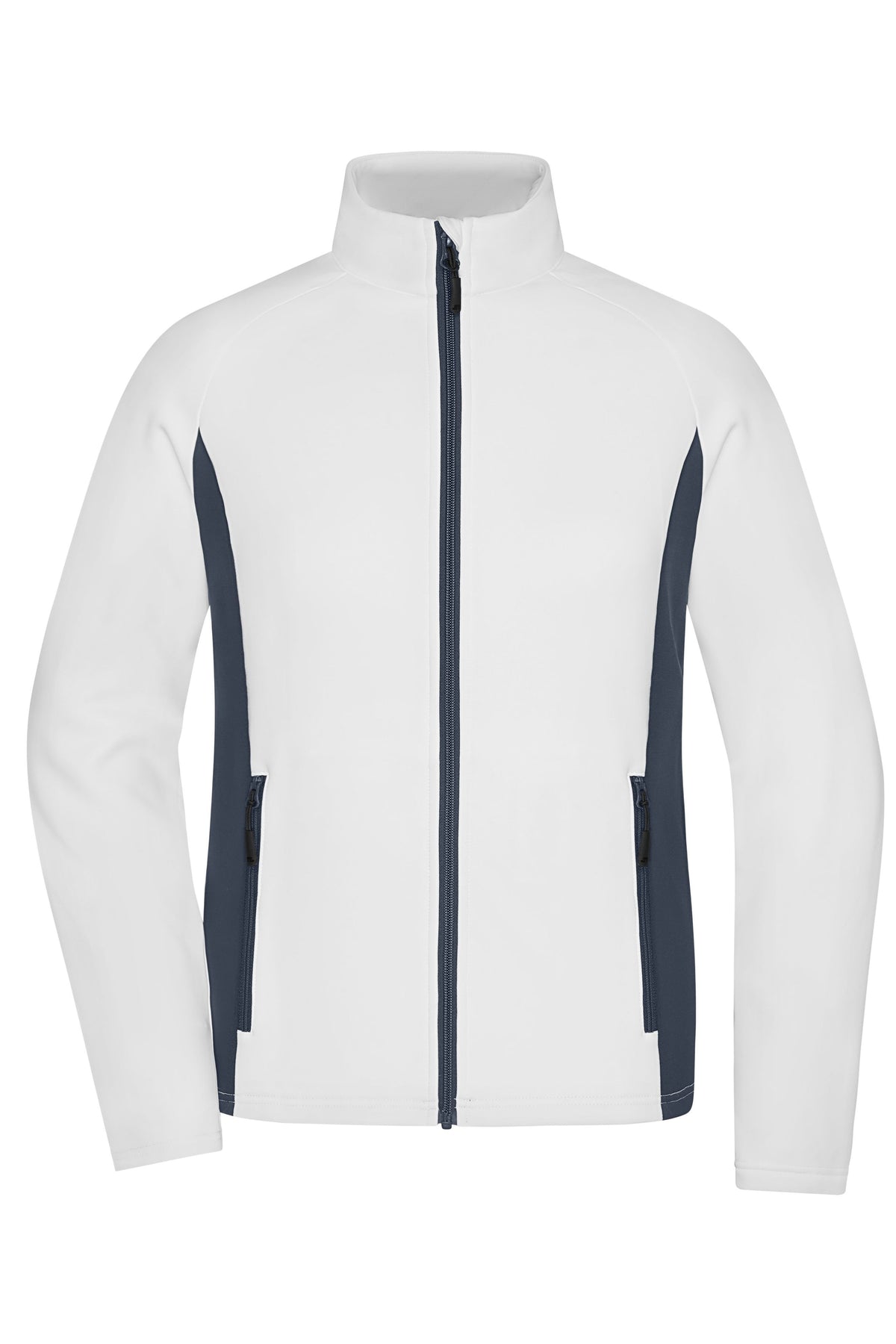 Ladies Stretchfleece Jacket - White/Carbon