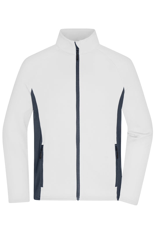 Mens Stretchfleece Jacket - White/Carbon