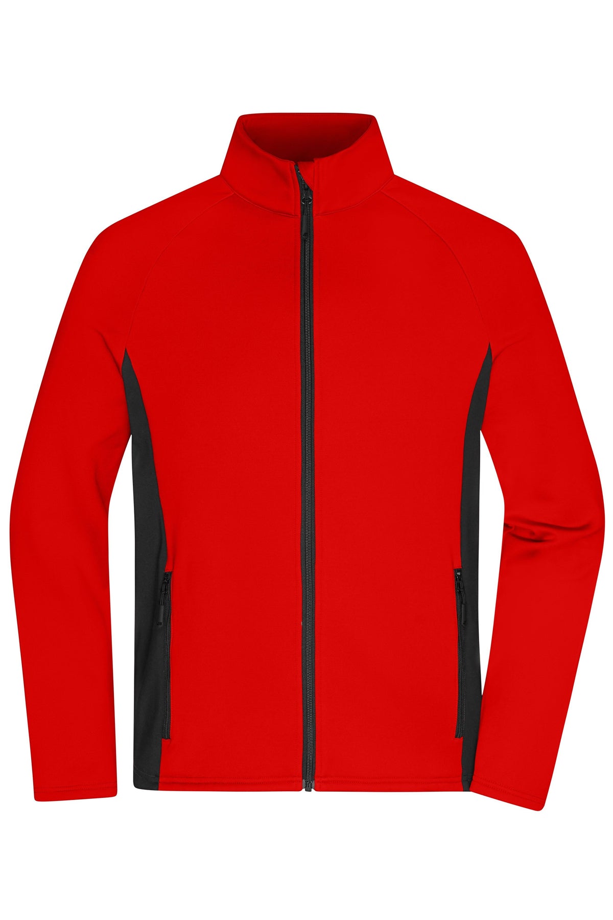 Mens Stretchfleece Jacket - Red/Black
