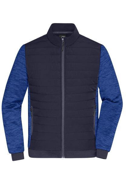 Men´s Padded Hybrid Jacket - Navy/Royal-melange