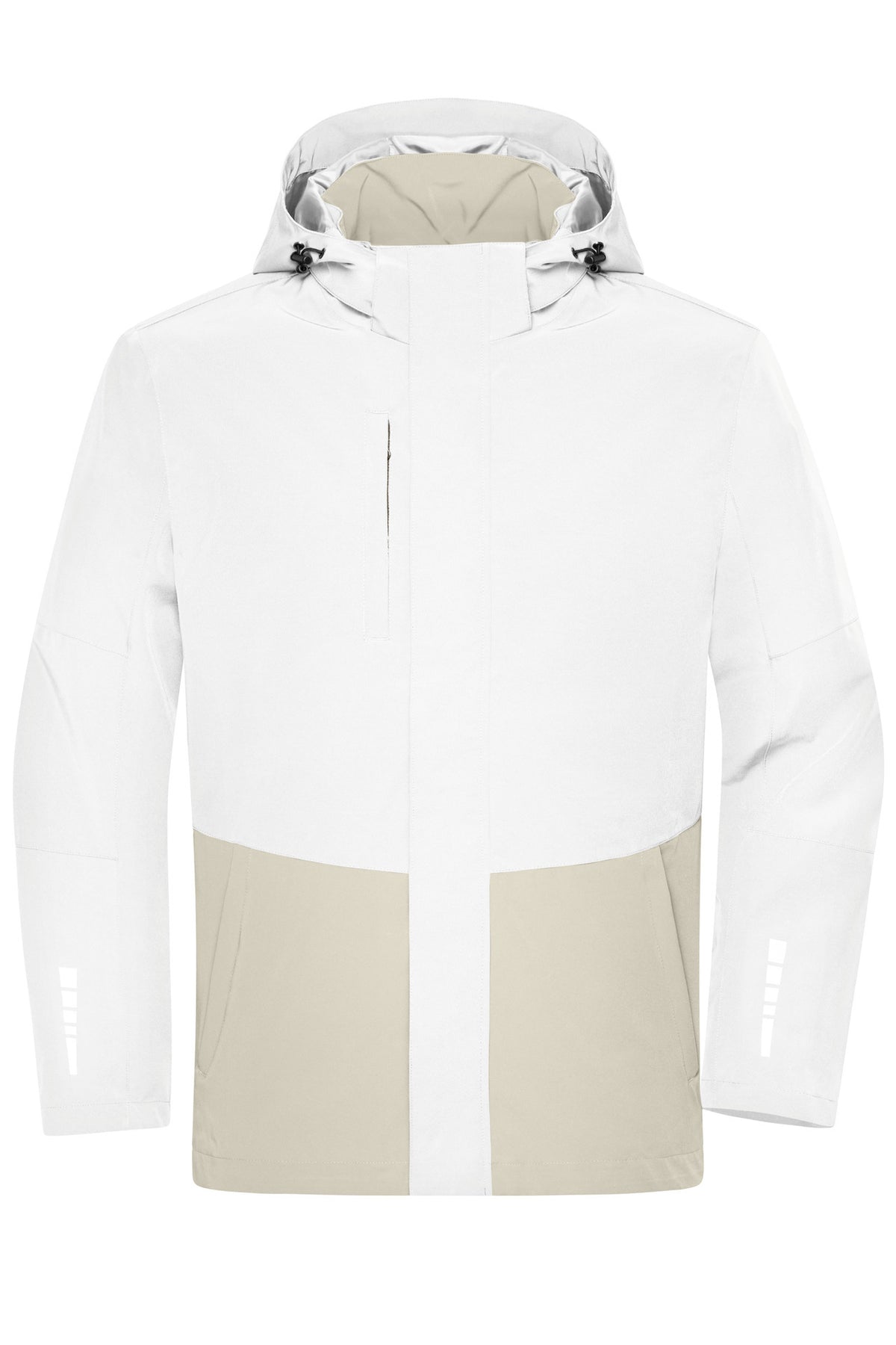 Workwear Hardshell Rainjacket - White/cement