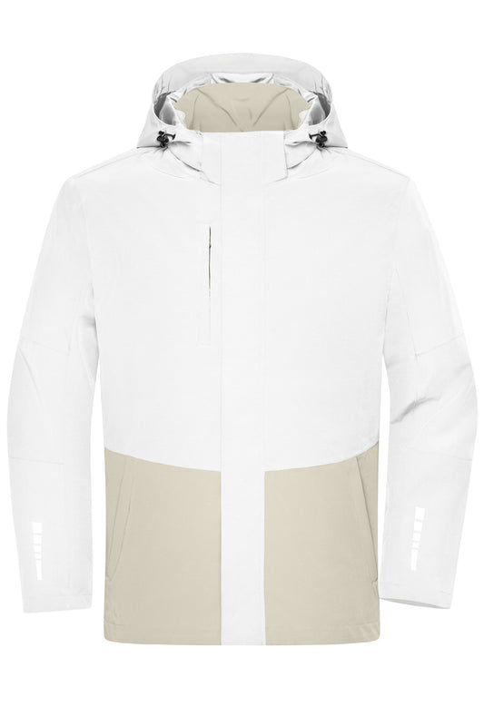 Workwear Hardshell Rainjacket - White/cement