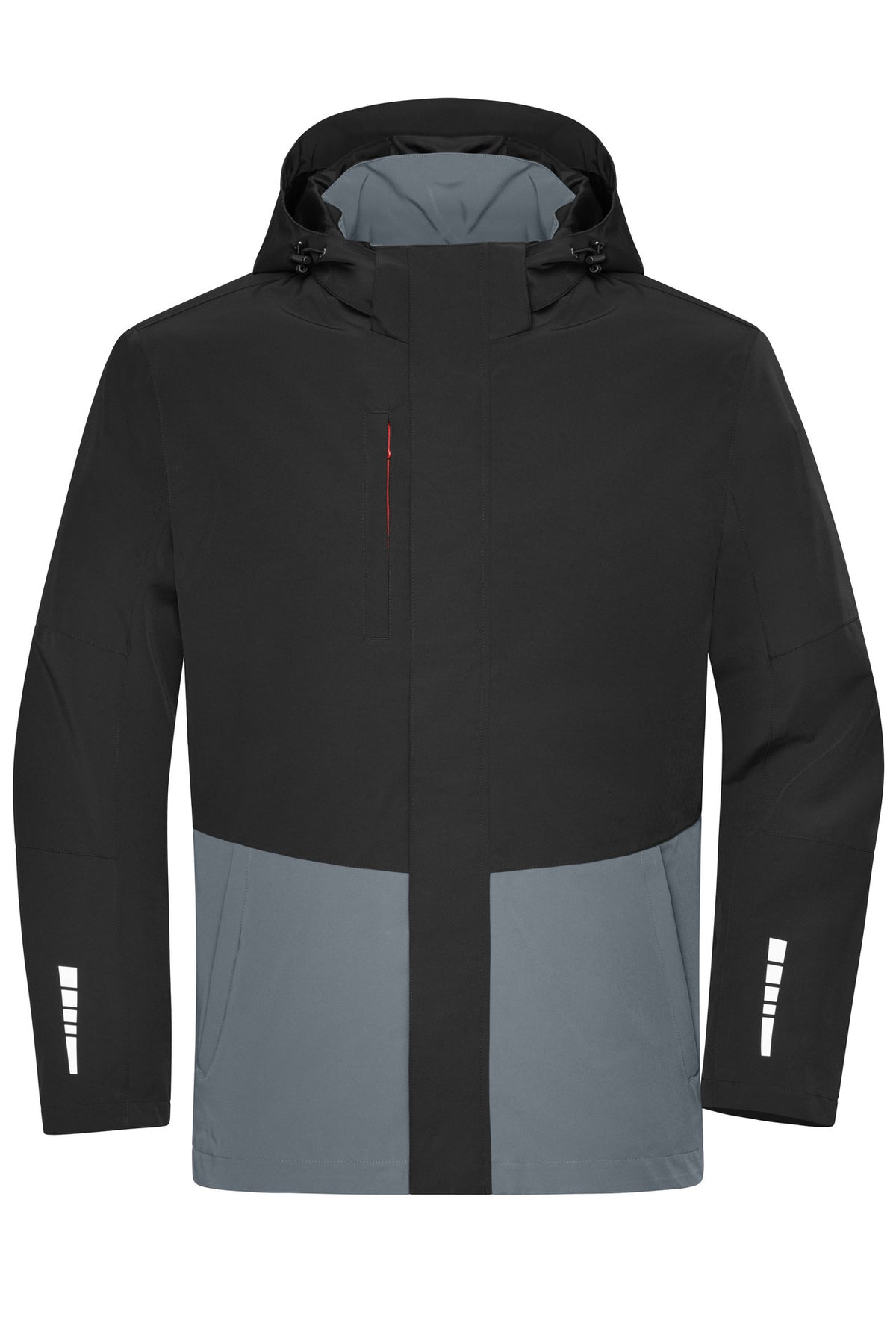 Workwear Hardshell Rainjacket - Black/Metal-grey