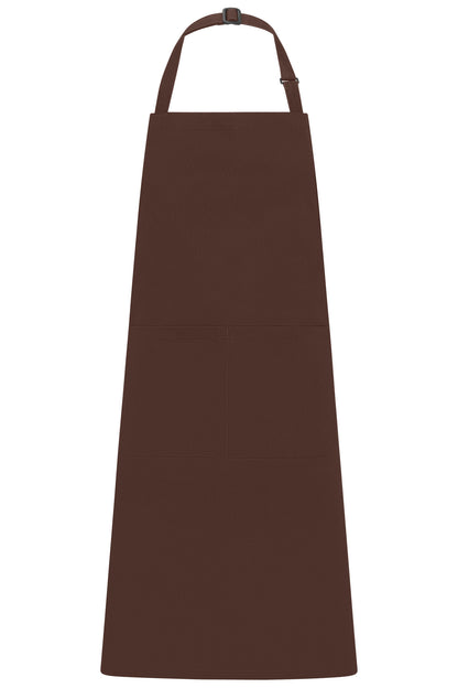 Apron with Bib - Brown