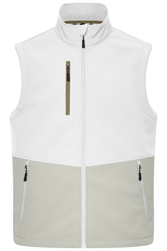 Workwear Softshell Vest - White/cement
