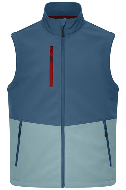 Workwear Softshell Vest - Deep-blue/steel-blue