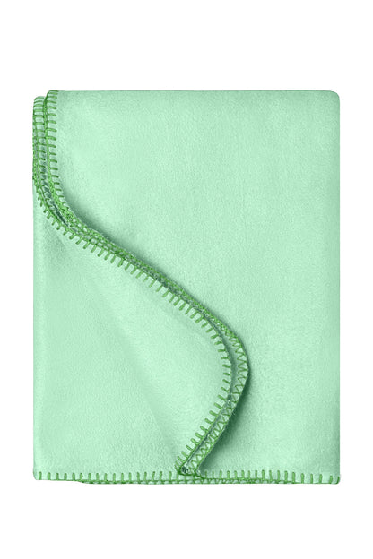 Fleece Blanket - Soft-green/Green