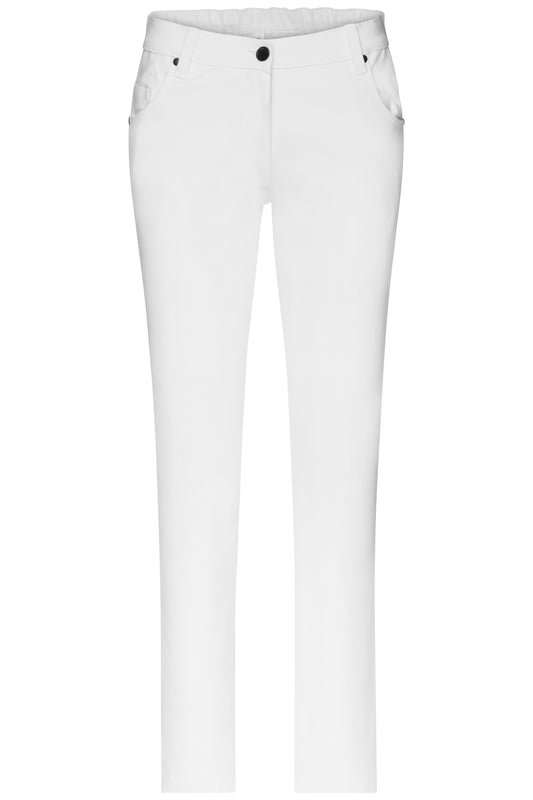 Ladies´ 5-Pocket Stretch Pants - White