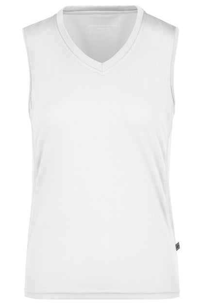 Ladies Running Tank - White/White